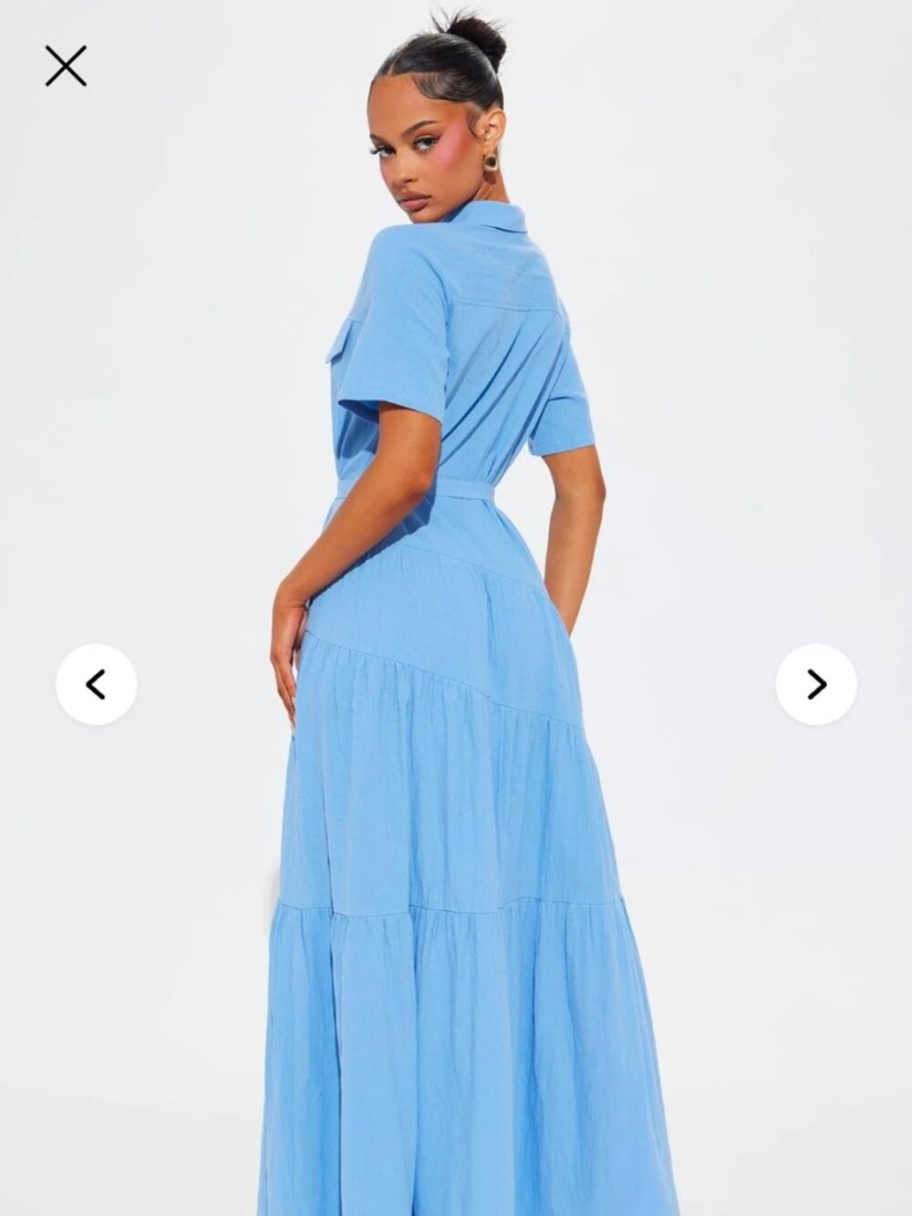 Fashionnova Julia Maxi Shirt Dress (L) - Picture 2 of 6